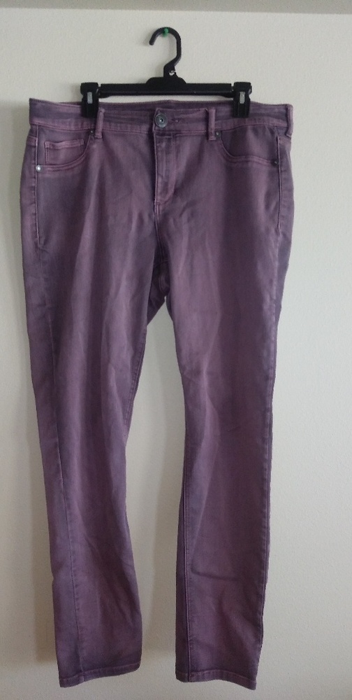 Maurices Dusty Pink/Purple Skinny Jeans